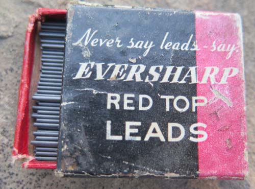 A PARTIALLY FULL BOX OF .046" EVERSHARP LEADS, CHEAP.